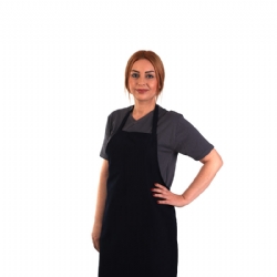 Lacivert Alpaka Aşçı Ön Önlük