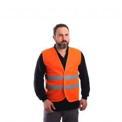 Standart İkaz Yeleği Turuncu Unisex