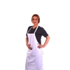 Beyaz Alpaka Aşçı Ön Önlük